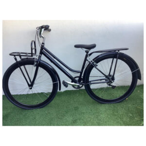 Bicicleta Urbana, Color Negro Brillante, R700 Unisex